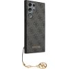 Guess 4G Charm Zadní Kryt pro Samsung Galaxy S24 Ultra Grey
