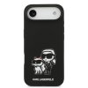 Karl Lagerfeld Liquid Silicone K&CH Sketch MagSafe Zadní Kryt pro iPhone Air Black