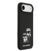 Karl Lagerfeld Liquid Silicone K&CH Sketch MagSafe Zadní Kryt pro iPhone Air Black