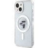 Karl Lagerfeld IML Glitter Karl and Choupette MagSafe Zadní Kryt pro iPhone 15 Transparent