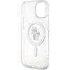Karl Lagerfeld IML Glitter Karl and Choupette MagSafe Zadní Kryt pro iPhone 15 Transparent