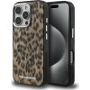 Karl Lagerfeld IML Leopard MagSafe Zadní Kryt pro iPhone 16 Pro Brown