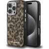 Karl Lagerfeld IML Leopard MagSafe Zadný Kryt pre iPhone 16 Pro Max Brown