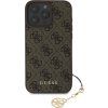 Guess 4G Charm Zadný Kryt pre iPhone 16 Pro Max Tone on Tone Brown