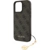 Guess 4G Charm Zadní Kryt pro iPhone 16 Pro Max Tone on Tone Brown