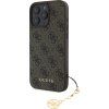 Guess 4G Charm Zadný Kryt pre iPhone 16 Pro Max Tone on Tone Brown