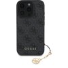 Guess 4G Charm Zadní Kryt pro iPhone 16 Pro Max Tone on Tone Grey