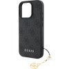 Guess 4G Charm Zadný Kryt pre iPhone 16 Pro Max Tone on Tone Grey