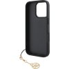 Guess 4G Charm Zadní Kryt pro iPhone 16 Pro Max Tone on Tone Grey