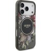 Guess IML Flowers Strap MagSafe Zadní Kryt pro iPhone 17 Pro Black
