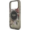 Guess IML Flowers Strap MagSafe Zadní Kryt pro iPhone 17 Pro Black