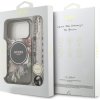 Guess IML Flowers Strap MagSafe Zadní Kryt pro iPhone 17 Pro Black