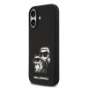 Karl Lagerfeld Liquid Silicone K&CH Sketch MagSafe Zadní Kryt pro iPhone 17 Black