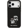 Karl Lagerfeld Liquid Silicone K&CH Sketch MagSafe Zadní Kryt pro iPhone 17 Pro Max Black