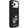 Karl Lagerfeld Liquid Silicone K&CH Sketch MagSafe Zadní Kryt pro iPhone 17 Pro Max Black