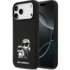 Karl Lagerfeld Liquid Silicone K&CH Sketch MagSafe Zadní Kryt pro iPhone 17 Pro Max Black