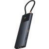 Baseus Metal Gleam II Series 10v1 USB-C HUB Dokovací Stanice Cosmic Black