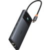 Baseus Metal Gleam II Series 10v1 USB-C HUB Dokovací Stanice Cosmic Black
