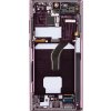 LCD display + Dotyk + Přední kryt Samsung S908B Galaxy S22 Ultra Burgundy (Service Pack)