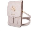 Guess PU 4G Metal Logo Taška na Telefon Pink