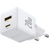 Baseus Palm Fast Nabíjačka USB-A + USB-C 20W White