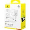 Baseus Palm Fast Nabíjačka USB-A + USB-C 20W White