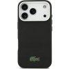 Lacoste Iconic Petit Pique Metal Logo MagSafe Zadní Kryt pro iPhone 17 Pro Max Black