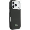 Lacoste Iconic Petit Pique Metal Logo MagSafe Zadní Kryt pro iPhone 17 Pro Max Black