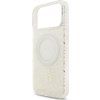 Guess IML Flowers Allover Strap MagSafe Zadný Kryt pre iPhone 17 Pro Max White
