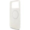 Guess IML Flowers Allover Strap MagSafe Zadný Kryt pre iPhone 17 Pro Max White