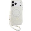 Guess IML Flowers Allover Strap MagSafe Zadní Kryt pro iPhone 17 Pro Max White