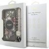 Guess IML Flowers Strap MagSafe Zadný Kryt pre iPhone 17 Black