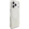 Guess IML Flowers Allover Strap MagSafe Zadní Kryt pro iPhone 17 Pro White