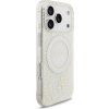 Guess IML Flowers Allover Strap MagSafe Zadný Kryt pre iPhone 17 Pro White