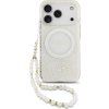 Guess IML Flowers Allover Strap MagSafe Zadný Kryt pre iPhone 17 Pro White