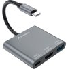 Hub Wozinsky WHCH-01 USB-C PD 100W HDMI 4K@30Hz USB-A 10Gbps - šedý