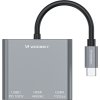 Hub Wozinsky WHCH-01 USB-C PD 100W HDMI 4K@30Hz USB-A 10Gbps - šedý