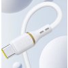 Dudao L25L USB-A - Lightning kabel 1m 30W s měkkým silikonovým opletením - bílý