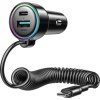 Autonabíječka Joyroom JR-CL07 72W 3v1 s 1,6m kabelem USB-C – černá