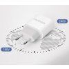 Dudao A14EUC PD 20W USB-C nástenná nabíjačka s káblom - biela