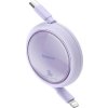 USB Cable Baseus Free2Pull USB-C to iP 20W 1m (purple)