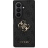 Guess PU 4G Metal Logo Zadní Kryt pro Samsung Galaxy Z Fold 7 Grey