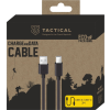 Taktický hladký kábel USB-A/USB-C 2m čierny