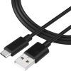 Taktický hladký kábel USB-A/USB-C 2m čierny