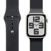 OBAL:ME Silikónový Remienok pre Apple Watch 42-49mm M-L Black