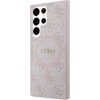Guess PU Leather 4G Colored Ring MagSafe Zadní Kryt pro Samsung Galaxy S24 Ultra Pink