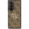 Guess PU 4G Metal Logo Zadní Kryt pro Samsung Galaxy Z Fold 7 Brown