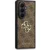 Guess PU 4G Metal Logo Zadní Kryt pro Samsung Galaxy Z Fold 7 Brown