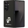 Karl Lagerfeld PU Saffiano Karl and Choupette Zadní Kryt pro Samsung Galaxy Z Fold 7 Black