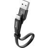 Baseus CATMBJ-01 Nimble kábel USB-C 23cm čierny